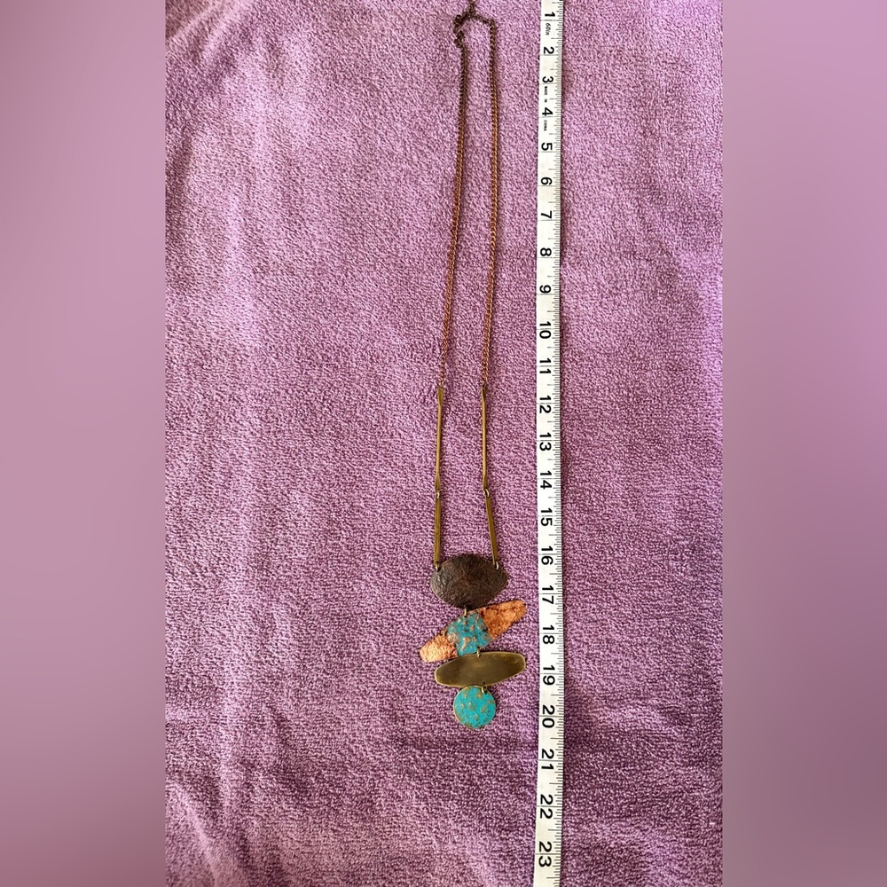 Long Boho/Western Statement Necklace - Picture 3 of 3